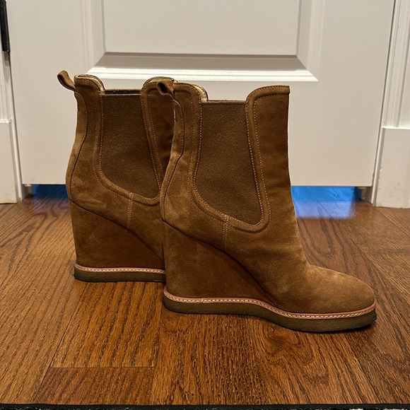 Veronica Beard Aari Wedge Suede Boot - Picture 2 of 6